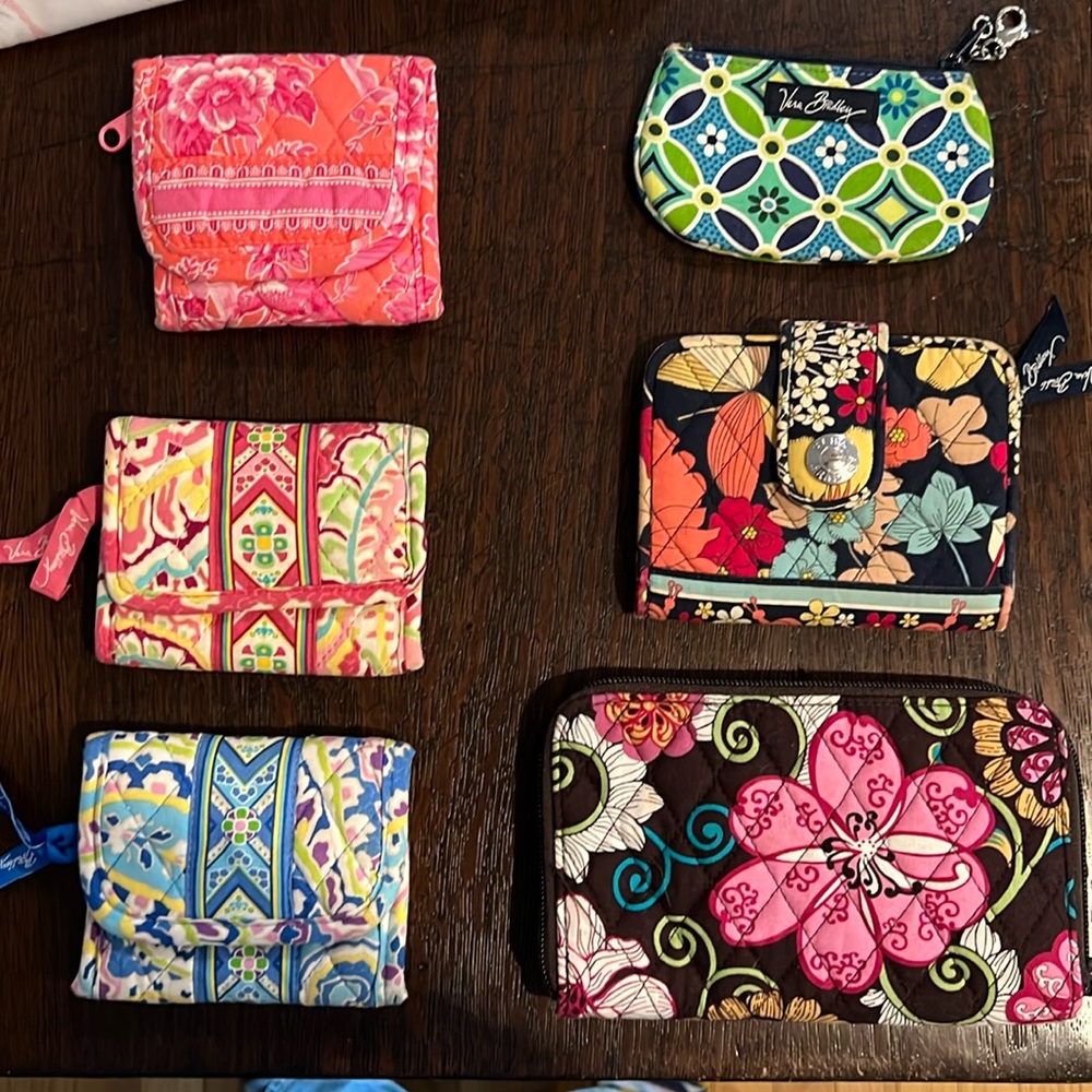 Lot of 8 Vera Bradley Wallets